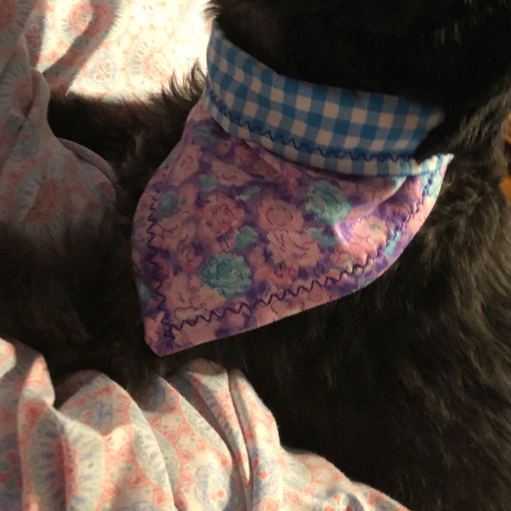Reversible dog bandanna